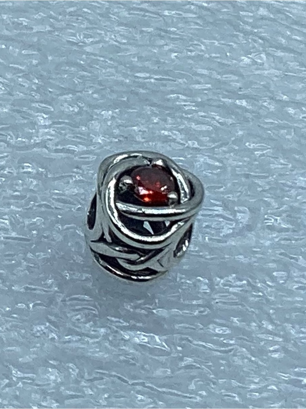 Pandora, “Red Eternity Circle” Silver Charm S925 Ale  799065C06  A88-8